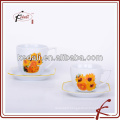 China Factory Wholesale Ceramic Porcelain Coffee Cup And Saucer